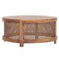 ELDRIDGE MANGO WOOD ROUND COFFEE TABLE IN LIGHT TOBACCO - MyChocolateWood