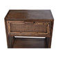 ELDRIDGE MINDI WOOD 1 DRAWER BEDSIDE TABLE IN HONEY BROWN - MyChocolateWood