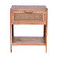 ELDRIDGE MINDI WOOD 1 DRAWER BEDSIDE TABLE IN LIGHT TOBACCO - MyChocolateWood