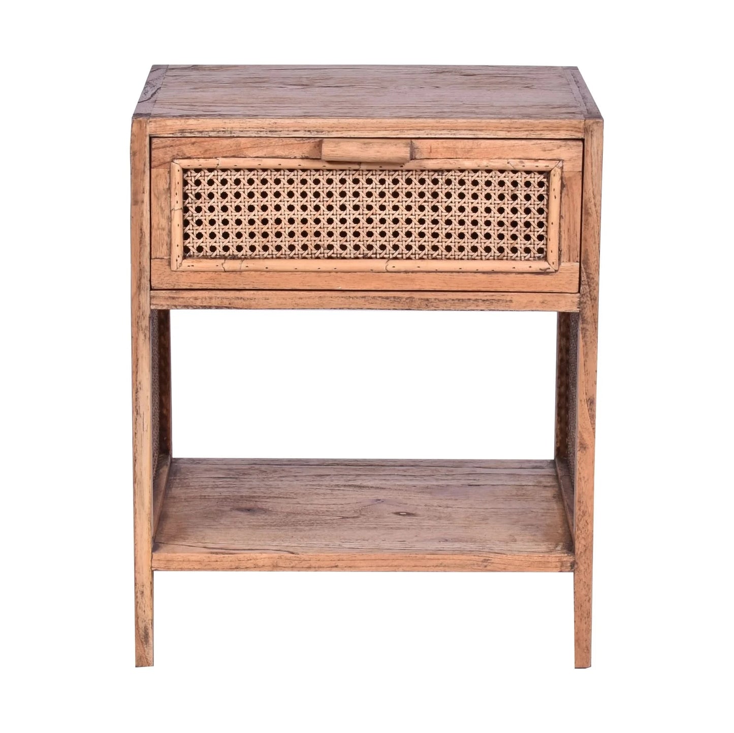 ELDRIDGE MINDI WOOD 1 DRAWER BEDSIDE TABLE IN LIGHT TOBACCO - MyChocolateWood