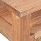 ELDRIDGE MINDI WOOD 2 DRAWERS SQUARE COFFEE TABLE IN LIGHT TOBACCO - MyChocolateWood