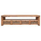 ELDRIDGE MINDI WOOD 4 DRAWERS TV/ENTERTAINMENT UNIT IN LIGHT TOBACCO 180CM - MyChocolateWood