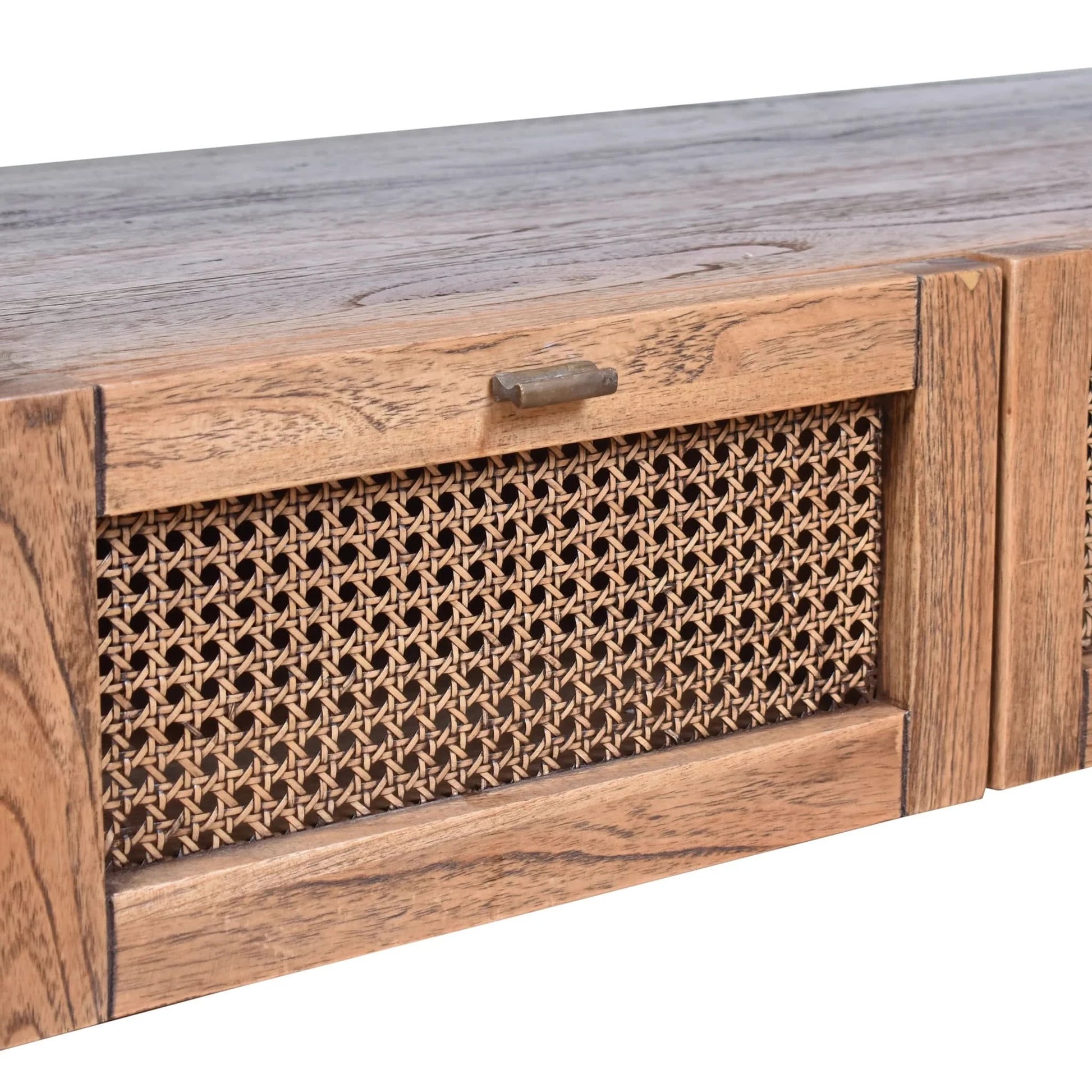 ELDRIDGE MINDI WOOD 4 DRAWERS TV/ENTERTAINMENT UNIT IN LIGHT TOBACCO 180CM - MyChocolateWood