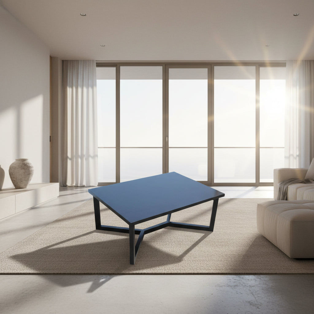 ELENORA SOLID TASSIE OAK BLACK COFFEE TABLE CUSTOM MADE - MyChocolateWood