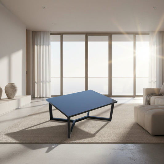 ELENORA SOLID TASSIE OAK BLACK COFFEE TABLE CUSTOM MADE - MyChocolateWood