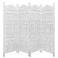 ELEPHANT SCREEN 4 PANELS IN WHITE - MyChocolateWood