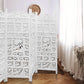 ELEPHANT SCREEN 4 PANELS IN WHITE - MyChocolateWood