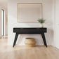 ELIJAH ACACIA WOOD CONSOLE TABLE/HALL TABLE  2 DRAWERS IN BRUSHED BLACK ACACIA - MyChocolateWood