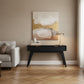 ELIJAH ACACIA WOOD CONSOLE TABLE/HALL TABLE  2 DRAWERS IN BRUSHED BLACK ACACIA - MyChocolateWood