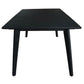 ELIJAH ACACIA WOOD DINING TABLE IN BRUSHED BLACK ACACIA 180CM - MyChocolateWood