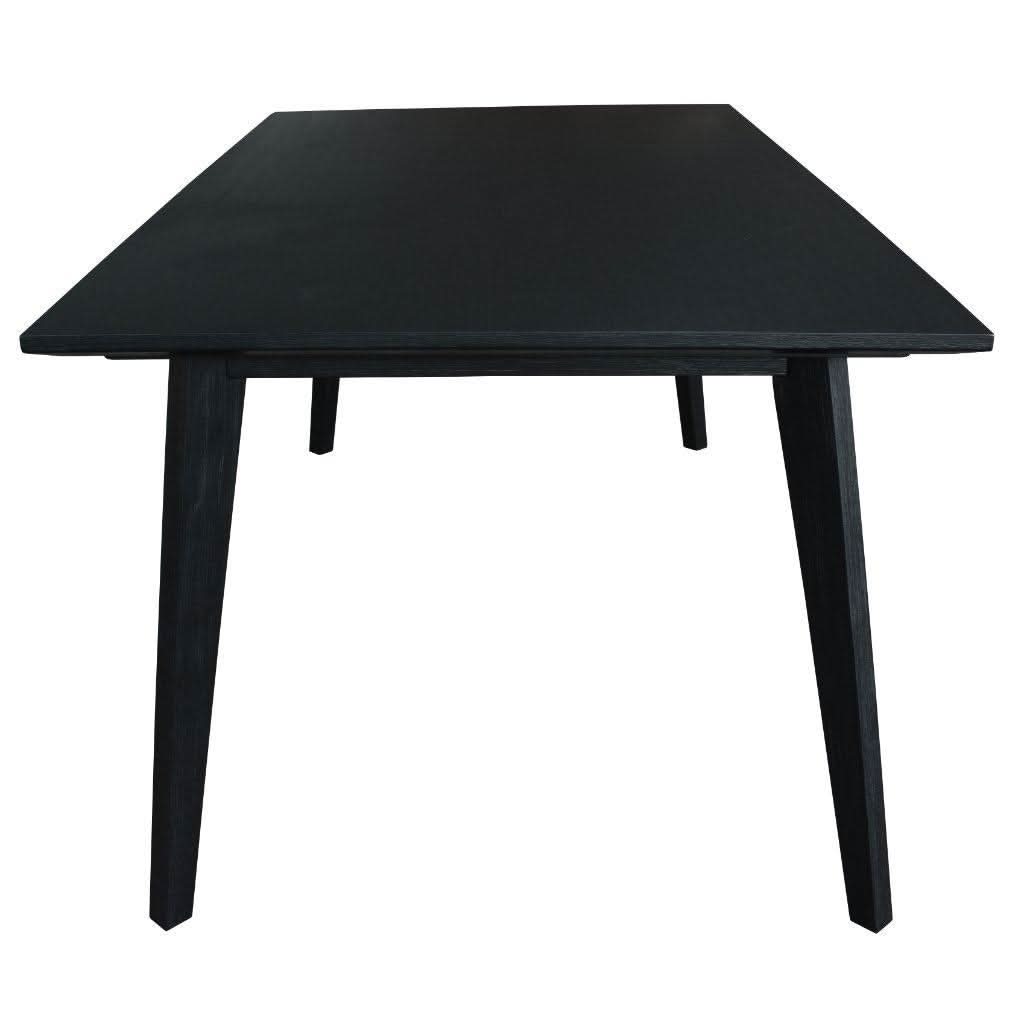 ELIJAH ACACIA WOOD DINING TABLE IN BRUSHED BLACK ACACIA 180CM - MyChocolateWood