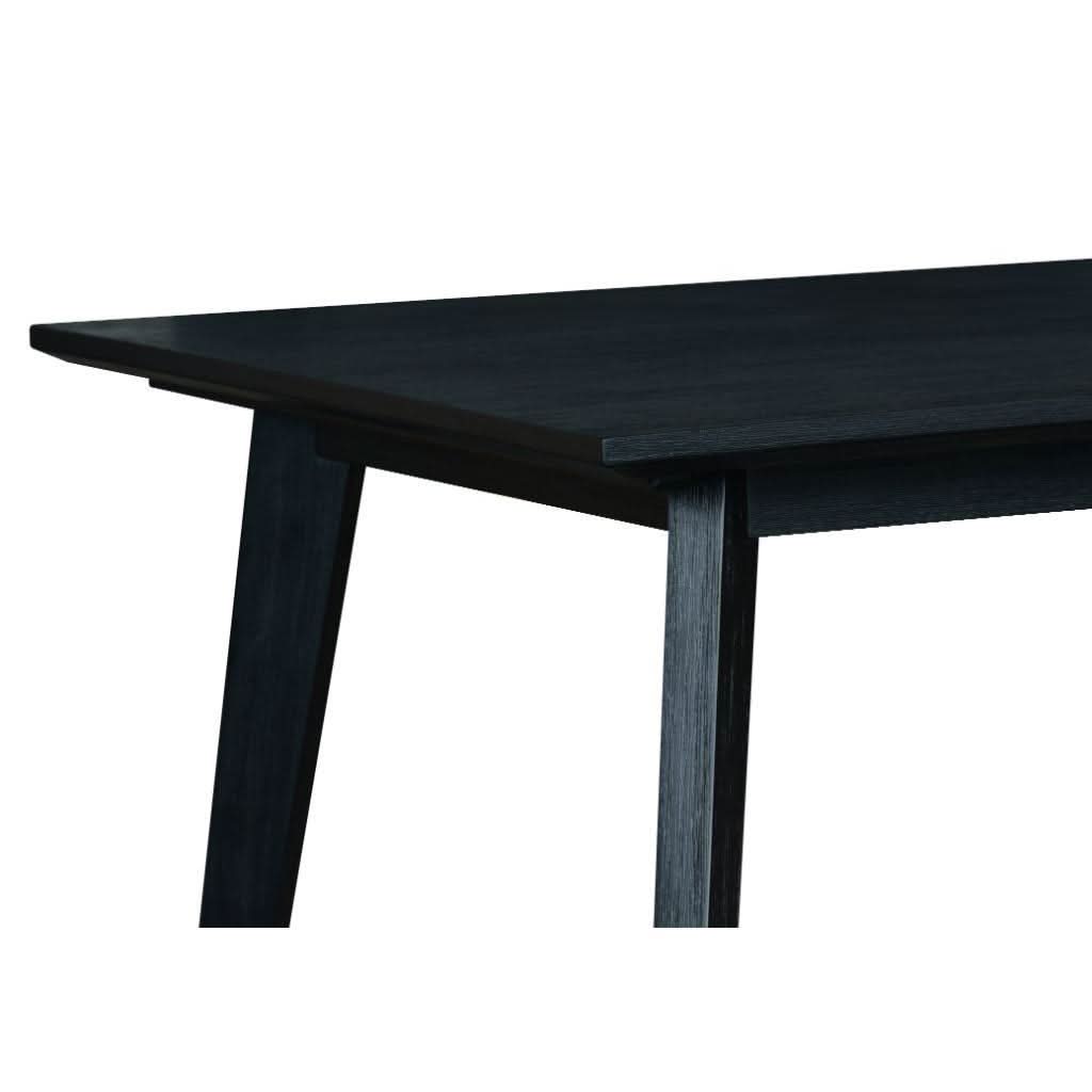ELIJAH ACACIA WOOD DINING TABLE IN BRUSHED BLACK ACACIA 180CM - MyChocolateWood