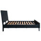 ELIJAH ACACIA WOOD QUEEN BED IN BRUSHED BLACK ACACIA - MyChocolateWood