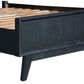 ELIJAH KING SIZE BED + TALLBOY + 2 X BEDSIDE TABLES IN BRUSHED BLACK ACACIA PACKAGE DEAL - MyChocolateWood