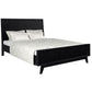 ELIJAH QUEEN SIZE BED + TALLBOY + 2 X BEDSIDE TABLES IN IN BRUSHED BLK PACKAGE DEAL - MyChocolateWood