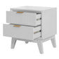 ELIJAH QUEEN SIZE BED + TALLBOY + 2 X BEDSIDE TABLES IN WHITE ACACIA PACKAGE DEAL - MyChocolateWood