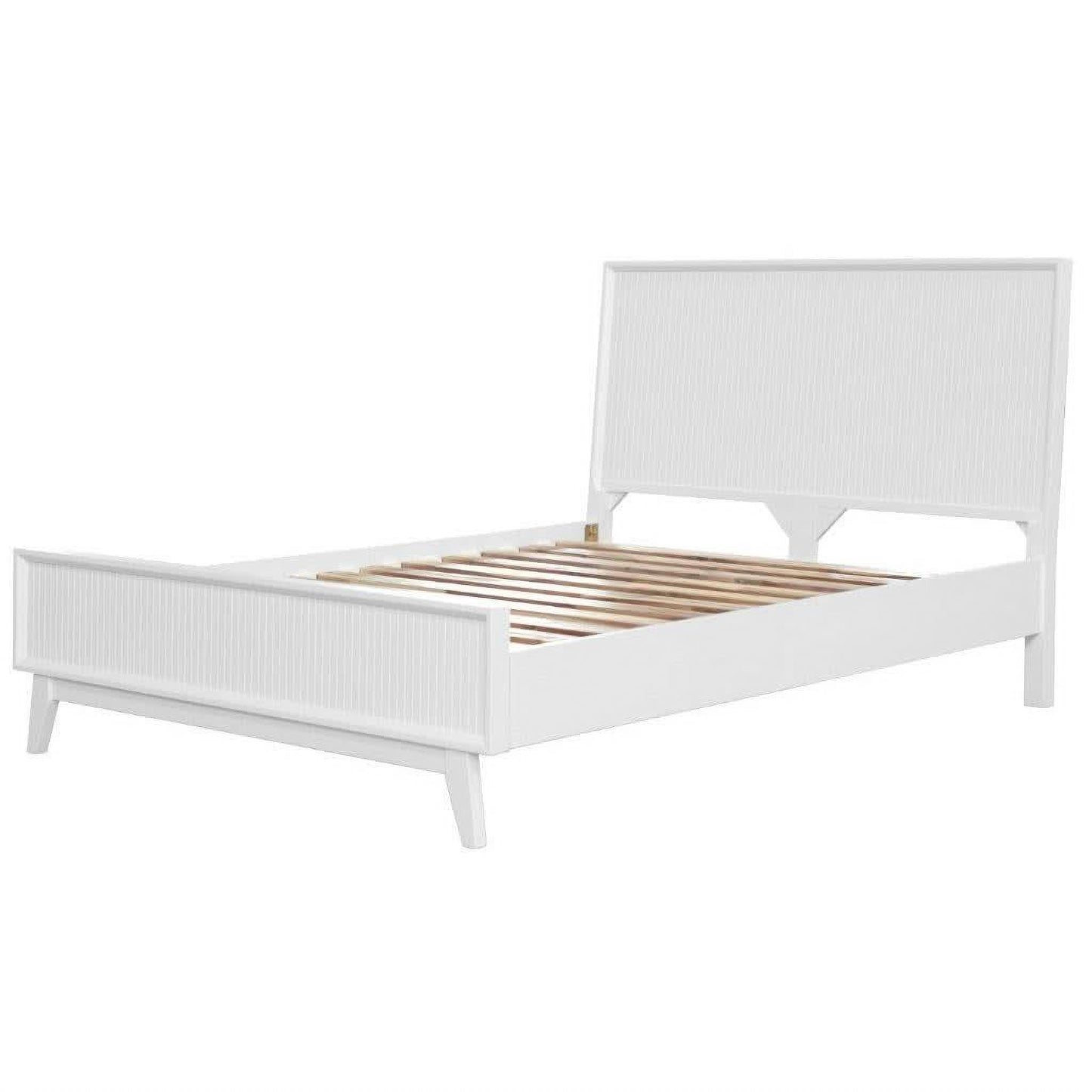 ELIJAH QUEEN SIZE BED + TALLBOY + 2 X BEDSIDE TABLES IN WHITE ACACIA PACKAGE DEAL - MyChocolateWood