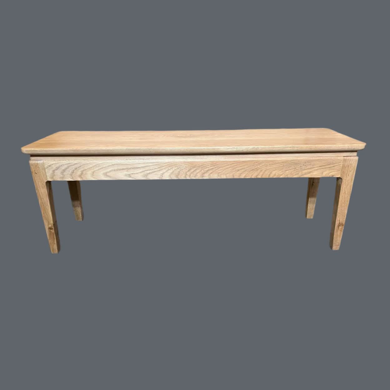 Ella 3-piece dining bench set in solid oak by MyChocolateWood, includes three sizes, showcasing sturdy wooden construction and natural finish.