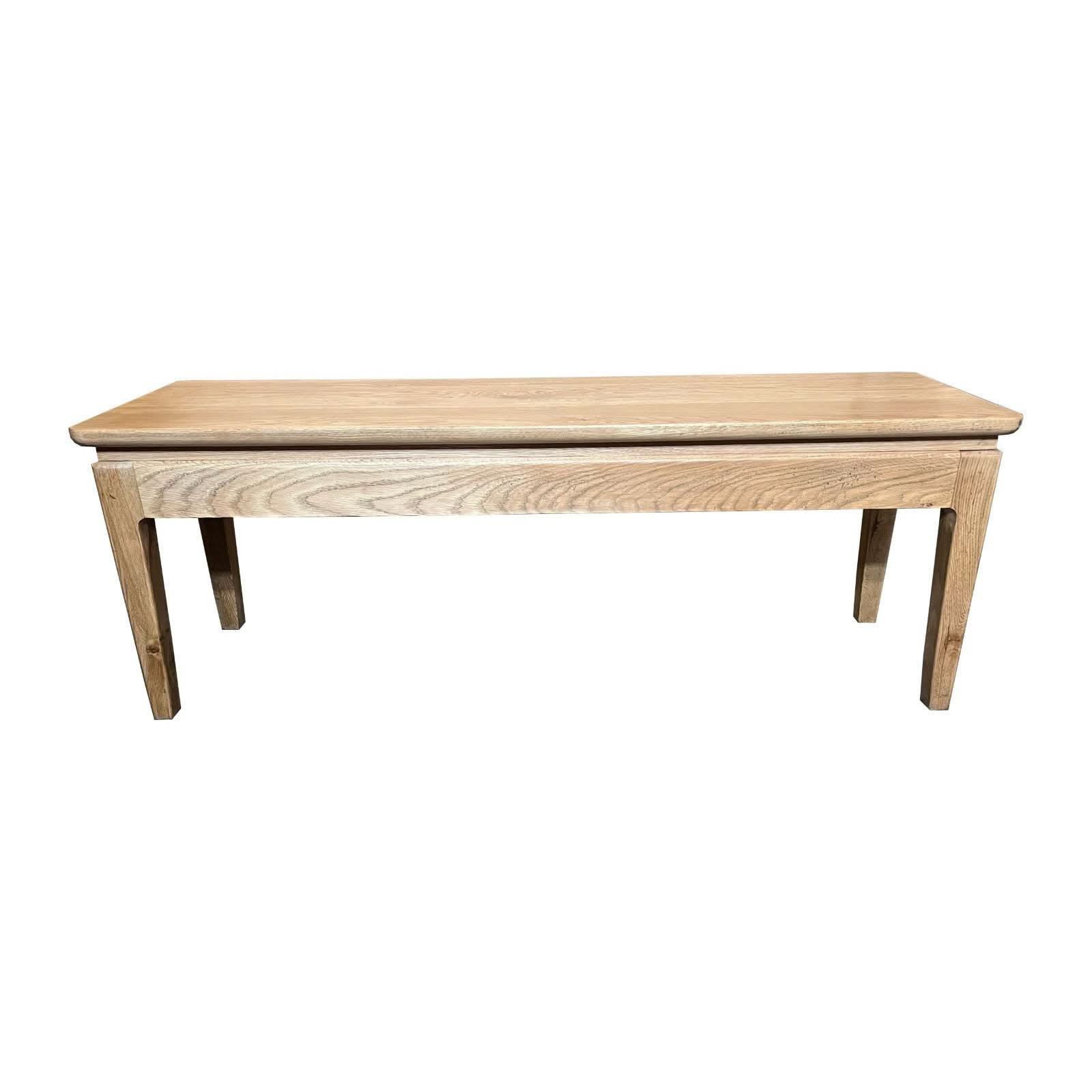 ELLA 3 PIECE BENCH DINING SET IN SOLID OAK 180CM NATURAL COLOUR - MyChocolateWood