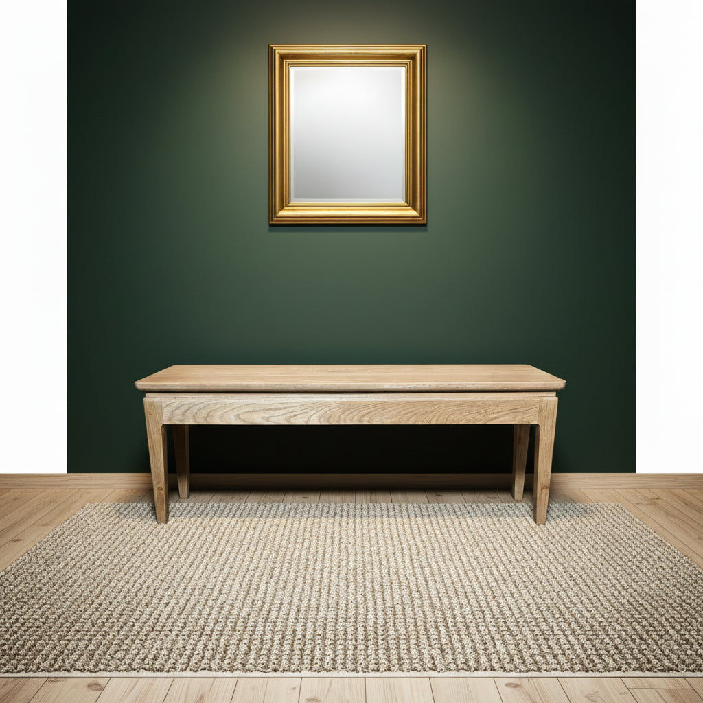 ELLA SOLID OAK DINING BENCH NATURAL 128CM - MyChocolateWood