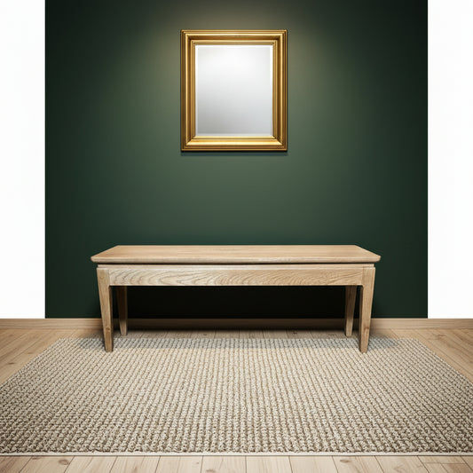 ELLA SOLID OAK DINING BENCH NATURAL 128CM - MyChocolateWood