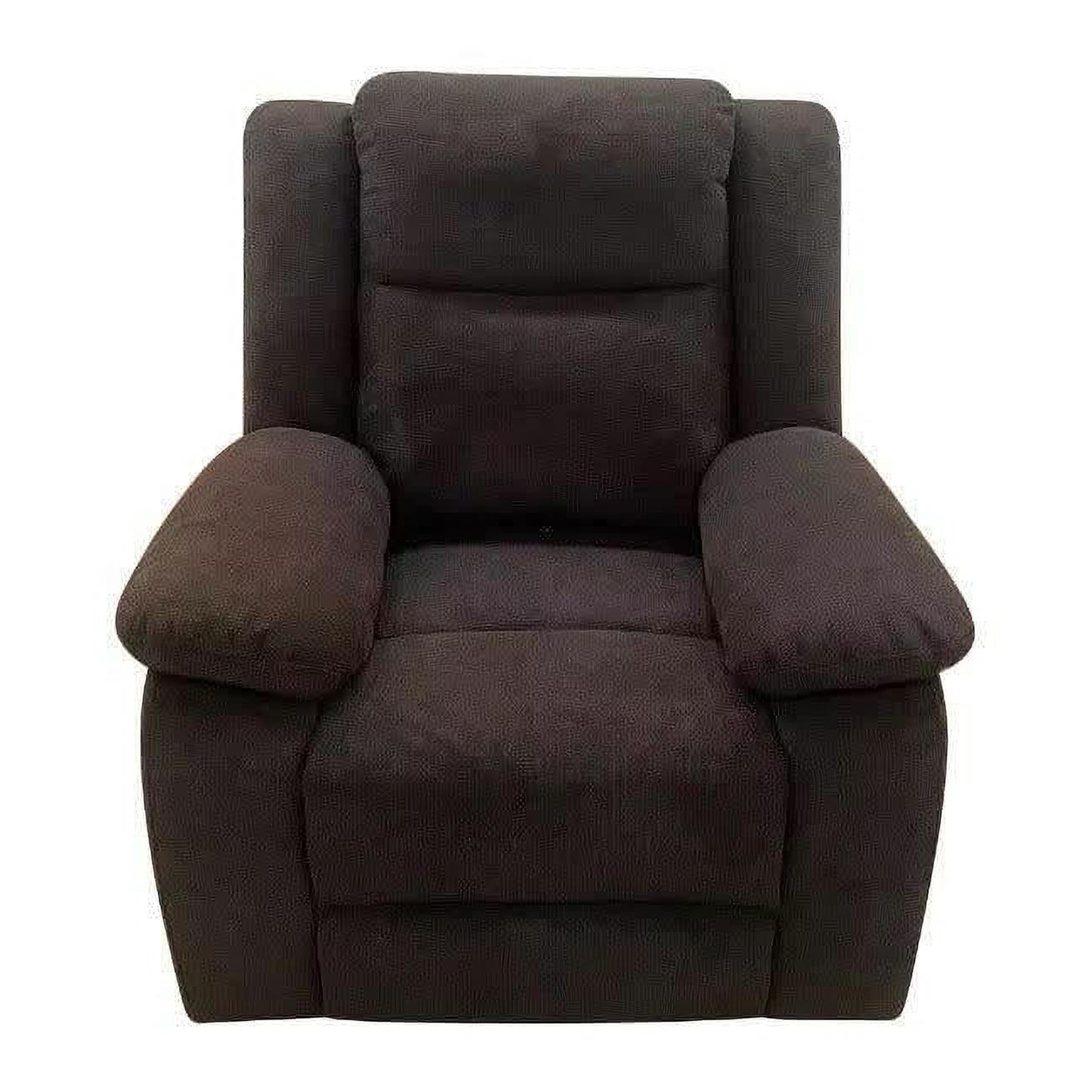 ELLINGTON FABRIC MANUAL SINGLE RECLINER ARMCHAIR LICORICE