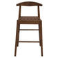 ELLIOT OAK BARSTOOL WITH GENUINE WOVEN LEATHER WALNUT - MyChocolateWood