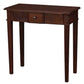 ELLIS SOLID MAHOGANY TIMBER HALL TABLE CONSOLE 80CM MAHOGANY COLOUR - MyChocolateWood