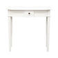 ELLIS SOLID MAHOGANY TIMBER HALL TABLE/CONSOLE TABLE 80CM - WHITE - MyChocolateWood