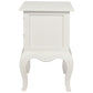 ELODIE 2 DRAWER LAMP TABLE /SIDE TABLE IN SOLID MAHOGANY- WHITE - MyChocolateWood