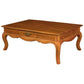 ELODIE 2 DRAWERS COFFEE TABLE IN SOLID MAHOGANY- LIGHT PECAN - MyChocolateWood