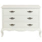 ELODIE 3 DRAWER CHEST/DRESSER IN SOLID MAHOGANY - WHITE - MyChocolateWood