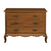 ELODIE 3 DRAWER CHEST IN SOLID MAHOGANY - LIGHT PECAN