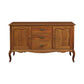 ELODIE  BUFFET/SIDEBOARD 2 DOORS 3 DRAWERS IN SOLID MAHOGANY LIGHT PECAN - MyChocolateWood