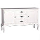 Elodie Solid Mahogany 2-Door 3-Drawer Buffet / Sideboard in White - Chocolate Wood