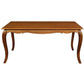 ELODIE SOLID MAHOGANY FRENCH PROVINCIAL DINING TABLE LIGHT PECAN 160CM - MyChocolateWood