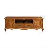 ELODIE SOLID MAHOGANY TV UNIT 2 DOORS 2 DRAWERS LIGHT PECAN 168CM