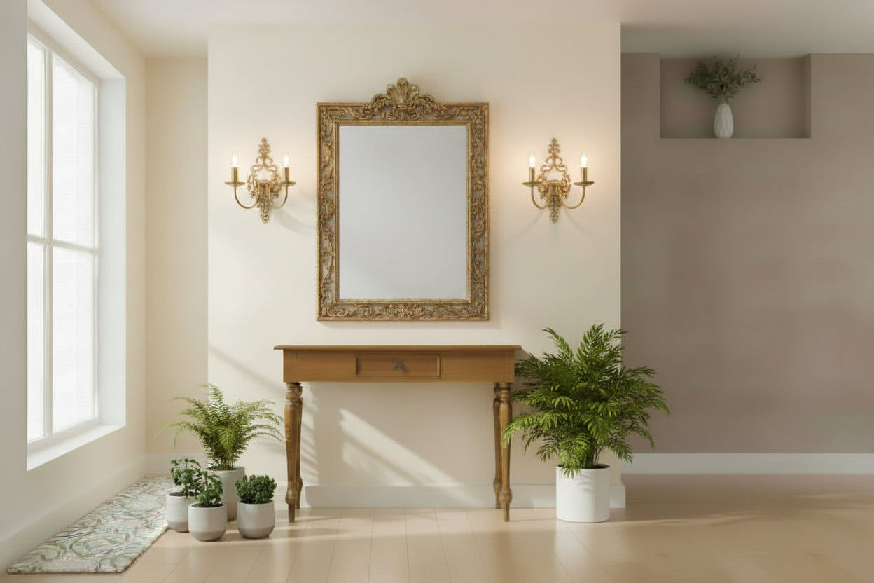 EMERY SOLID MAHOGANY TIMBER HALL TABLE/CONSOLE TABLE LIGHT PECAN - 100CM - MyChocolateWood