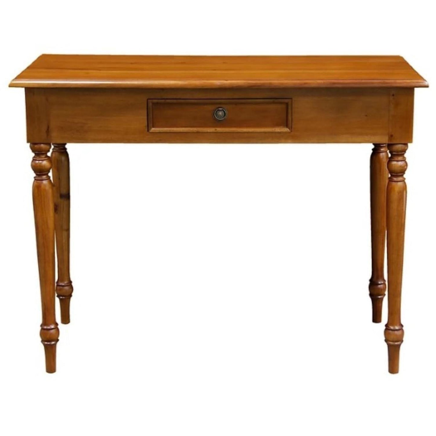 Emery Solid Mahogany Hall Table / Console 100cm in Light Pecan - Chocolate Wood