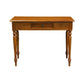 EMERY SOLID MAHOGANY TIMBER HALL TABLE/CONSOLE TABLE LIGHT PECAN - 100CM - MyChocolateWood