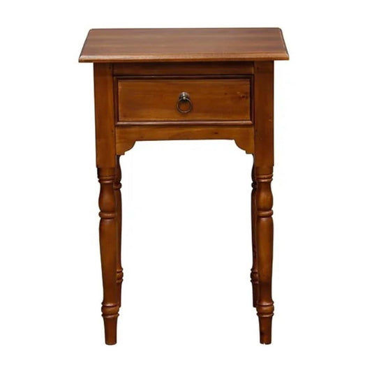 EMERY SOLID MAHOGNAY TIMBER SIDE TABLE - MAHOGANY - MyChocolateWood
