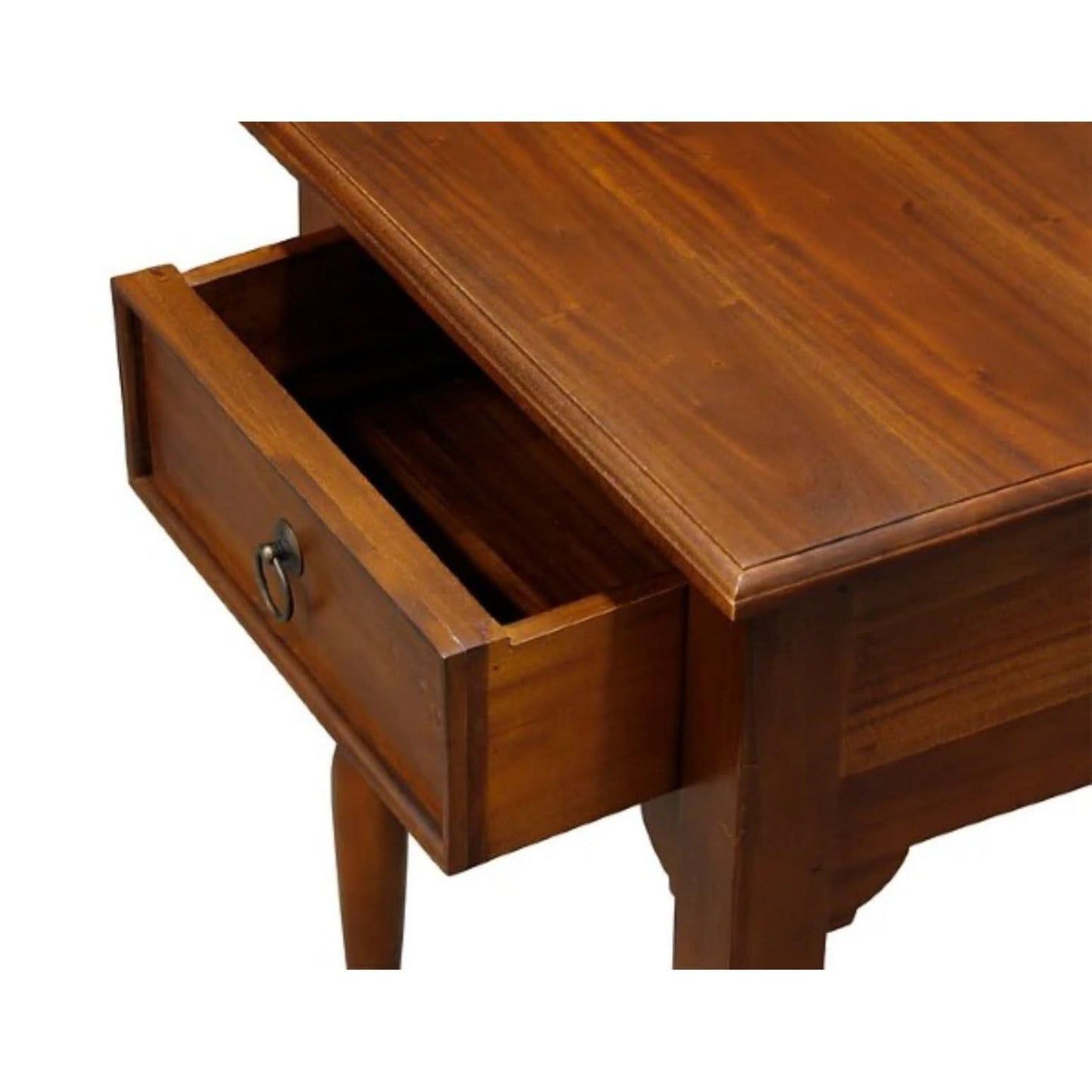 EMERY SOLID MAHOGNAY TIMBER SIDE TABLE - MAHOGANY - MyChocolateWood