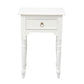 EMERY SOLID MAHOGNAY TIMBER SIDE TABLE - WHITE - MyChocolateWood