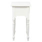 EMERY SOLID MAHOGNAY TIMBER SIDE TABLE - WHITE - MyChocolateWood