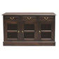 ESMERALDA SOLID MAHOGANY BUFFET/SIDEBOARD 3 SLATTED DOORS & 3 DRAWERS - CHOCOLATE - MyChocolateWood