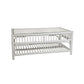 EURO SOLID WHITE RATTAN COFFEE TABLE WITH GLASS TOP - MyChocolateWood