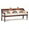Fabiano's Solid Mahogany Timber 200cm Bench with Cushions & Pillows - Mahogany