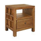 FABRIZIO 1 DRAWER BEDSIDE TABLE IN MINDI BROWN - MyChocolateWood