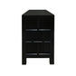 FABRIZIO 3 DRAWERS TV/ENTERTAINMENT UNIT IN BLACK - MyChocolateWood