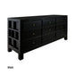 FABRIZIO MINDI WOOD 9 DRAWER DRESSER/ 9 DRAWER CHEST OF DRAWERS IN BLACK - MyChocolateWood